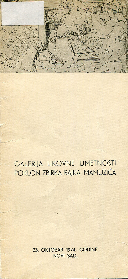 GALERIJA LIKOVNE UMETNOSTI POKLON ZBIRKA RAJKA MAMUZIĆA